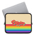LGBTQ Retro Custom Rainbow Name Laptop Sleeve